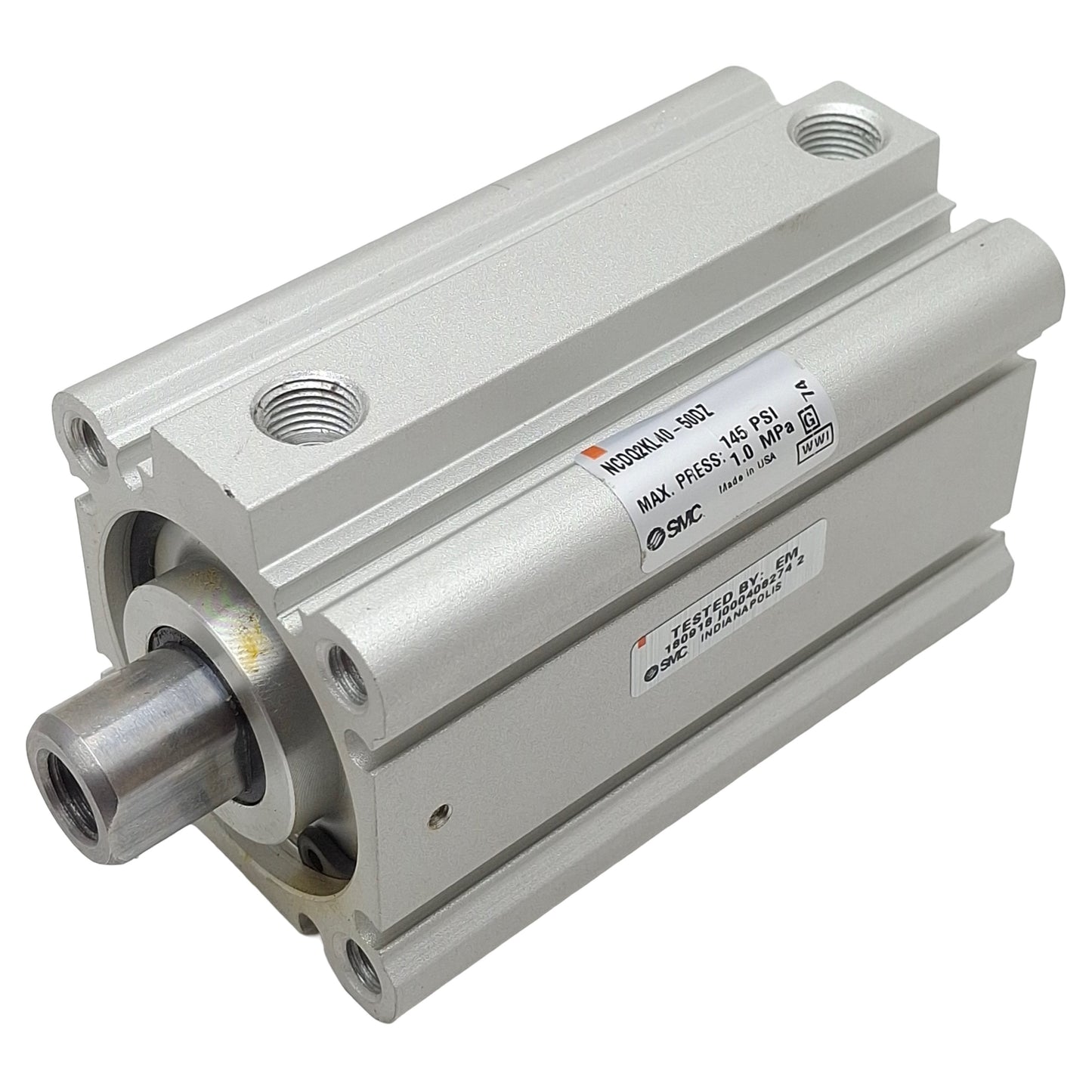 Used SMC NCDQ2KL40-50DZ Compact Non-Rotating Cylinder, ø40mm Bore, 50mm Stroke, Rc1/8
