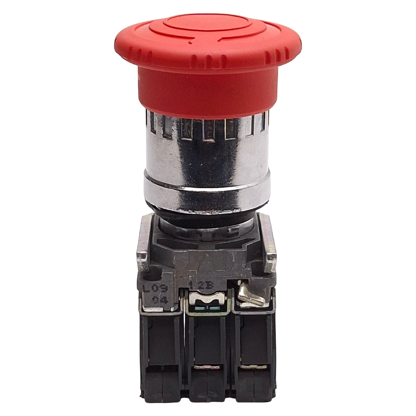 Used Schneider Electric XB4BS844441 Turn-to-Release E-Stop, ø40mm, 1NO+2NC, 10A 600V