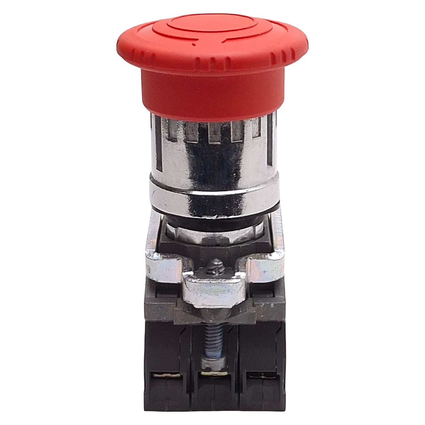 Used Schneider Electric XB4BS844441 Turn-to-Release E-Stop, ø40mm, 1NO+2NC, 10A 600V
