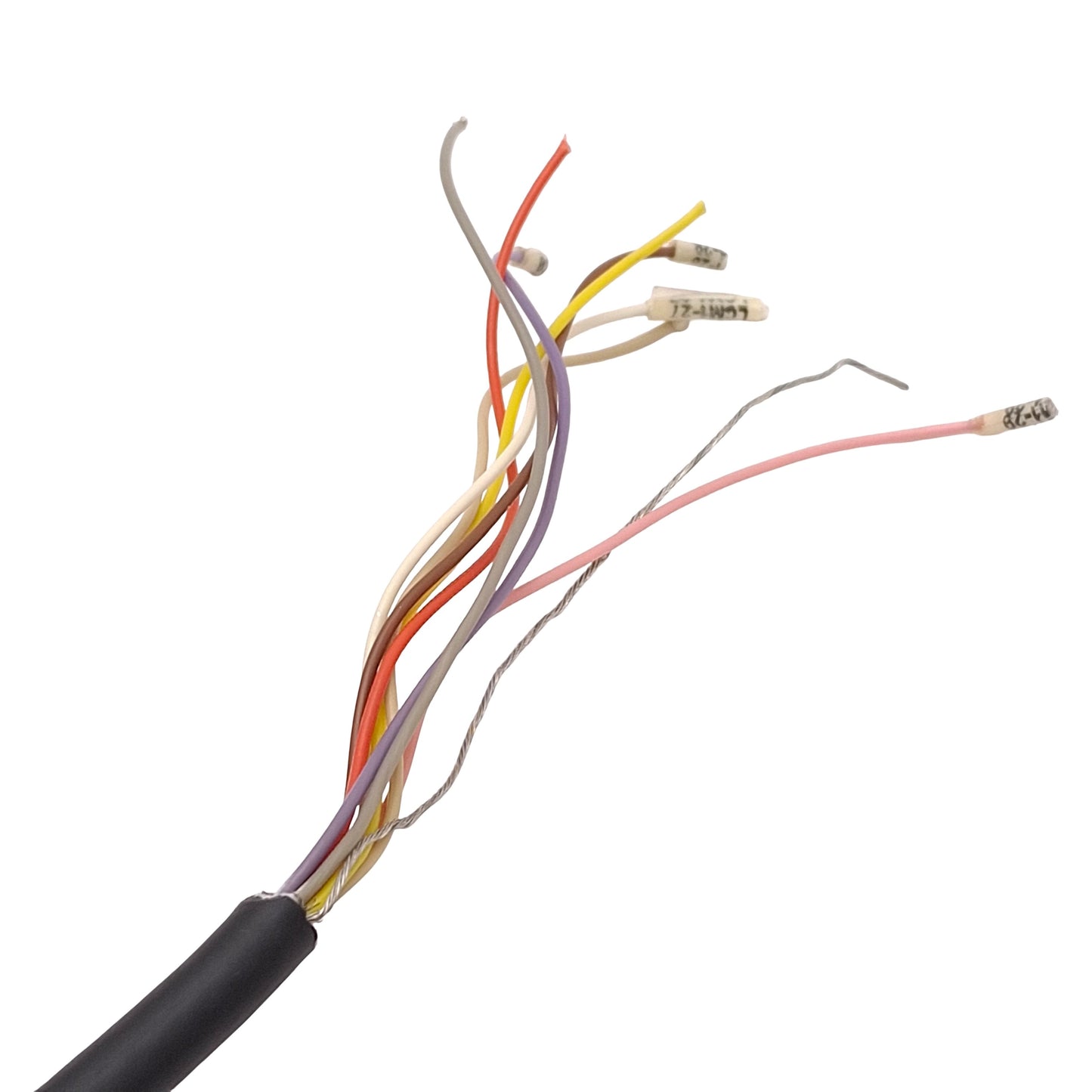 Used Sti 60567-1030 Micro Safe MC4700 Light Curtain Receiver Cable, M12 8-Pin, 7.5ft
