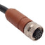 Used Sti 60567-1030 Micro Safe MC4700 Light Curtain Receiver Cable, M12 8-Pin, 7.5ft