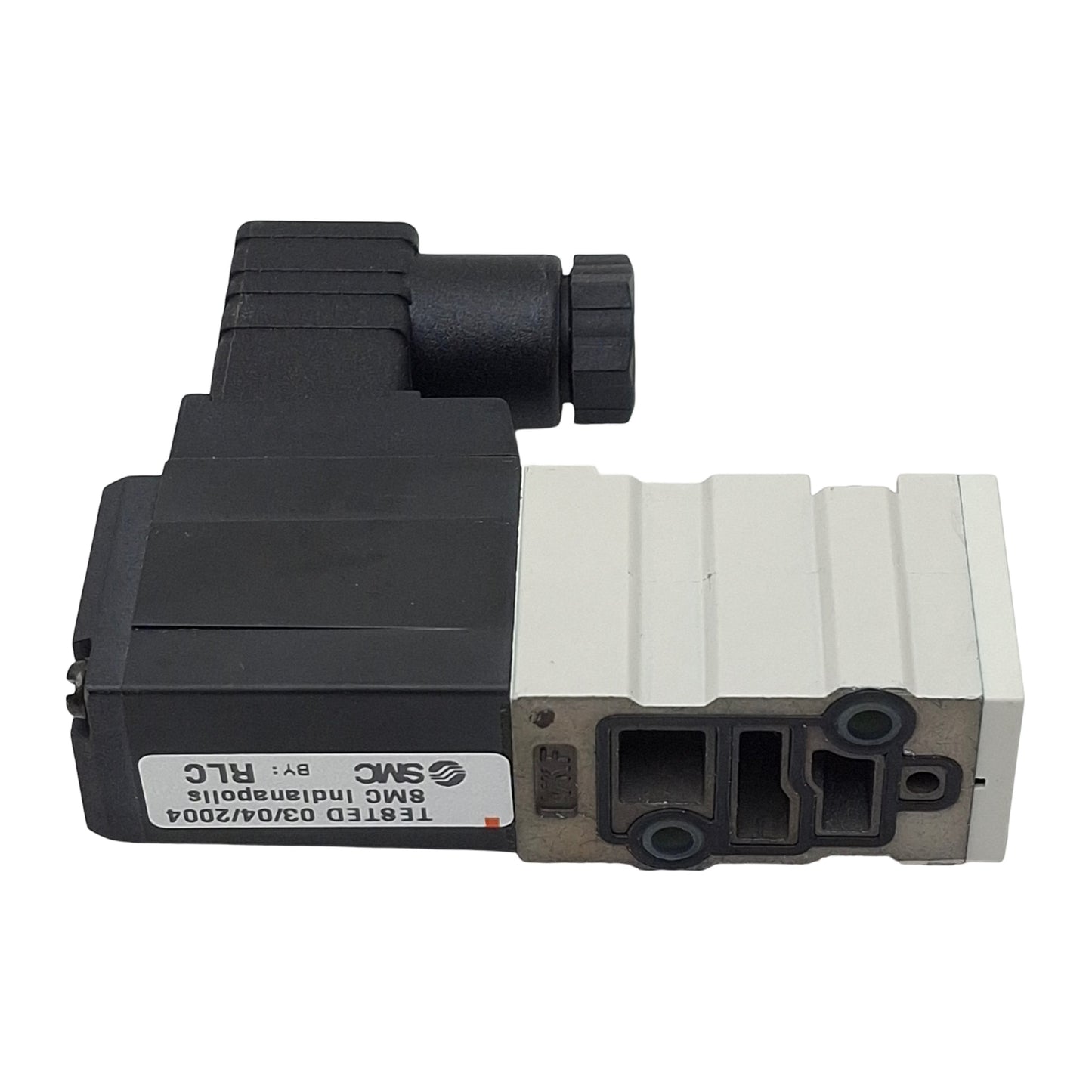 Used SMC NVKF334V-5DZ Vacuum Solenoid Valve, 2-Way, -100kPa ~0.7MPa, 24VDC Coil