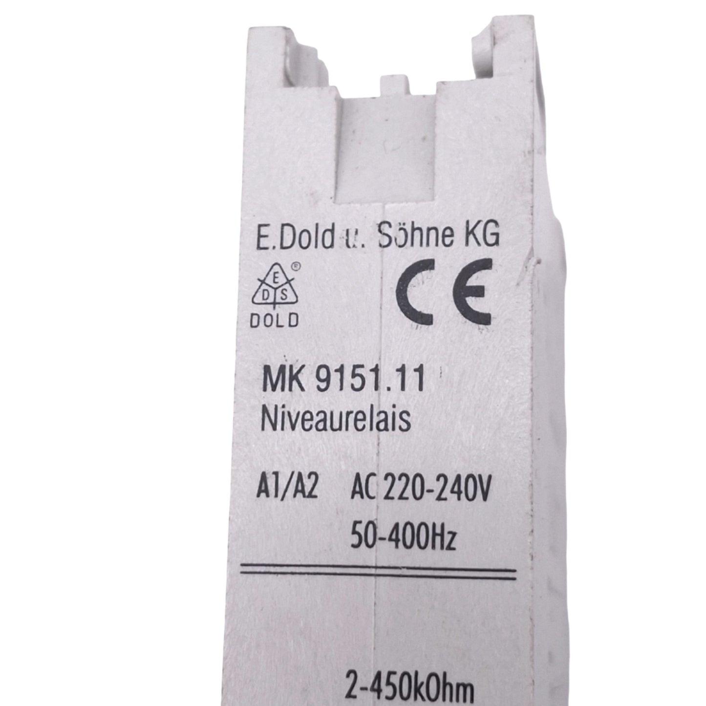 Used Dold MK9151.11 VARIMETER Level Sensing Relay, 220-240VAC 50-400Hz, 2-450kOhm