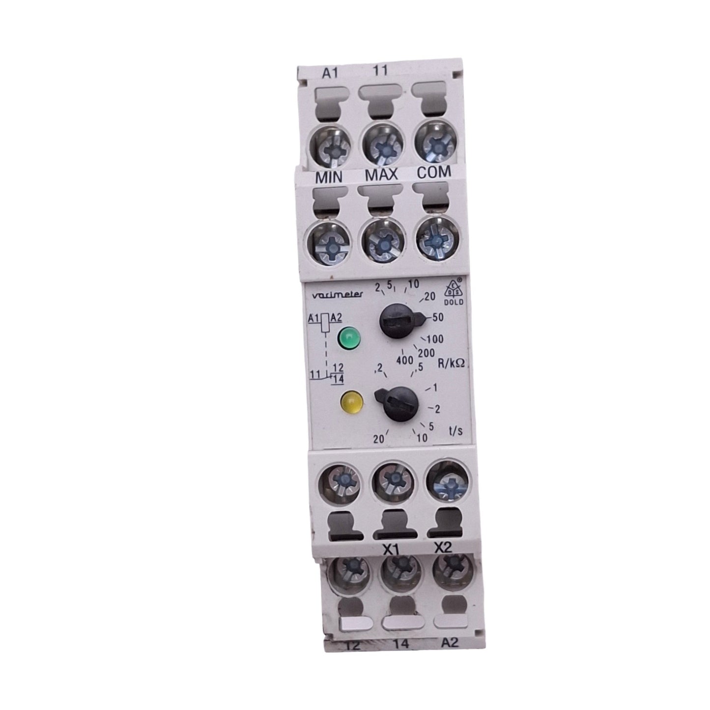 Used Dold MK9151.11 VARIMETER Level Sensing Relay, 220-240VAC 50-400Hz, 2-450kOhm