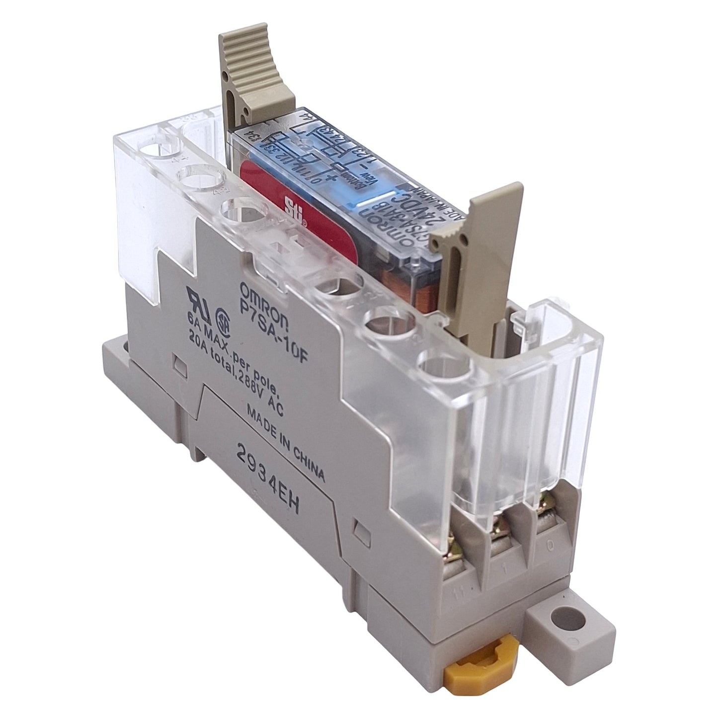 Used Omron G7SA-3A1B P7SA-10F Safety Relay w/Socket 3PST-NO SPST-NC, 6A, 24VDC Coil