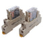 Used Lot of 2 Omron G2R-2-S Control Relays w/Socket 2-Pole, DPDT, 24VDC Coil