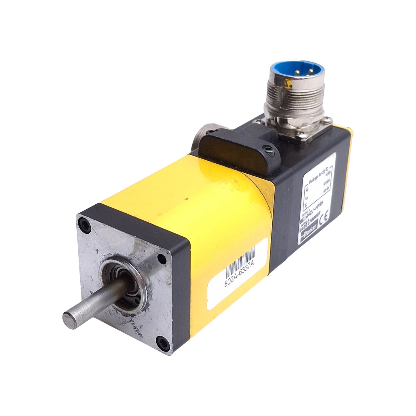 Used Parker BE164ZJ-NPSN Brushless Servo Motor NEMA 16, 340V, 2.9 in-lb, 0.12kW