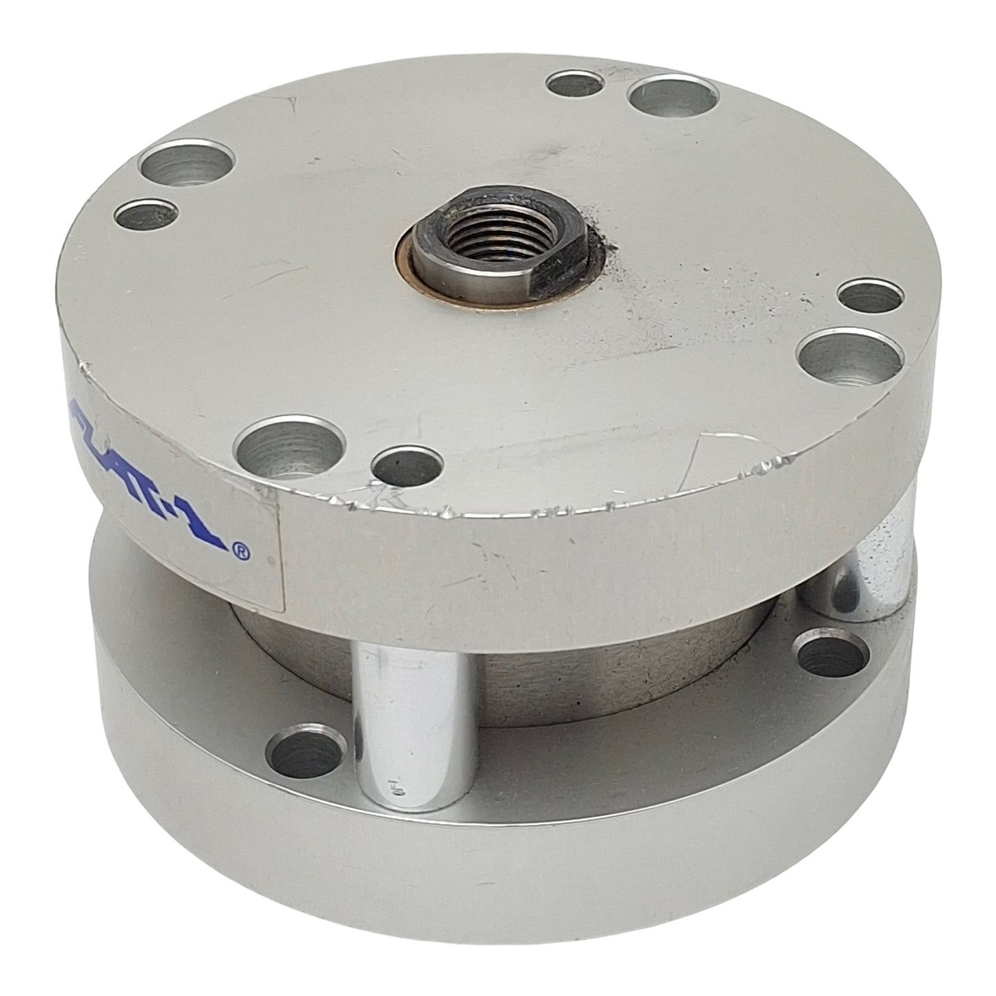 Used Bimba FO-501 FLAT-1 Compact Cylinder ø2-1/2in Bore, 1in Stroke, 1/4in NPT 200psi