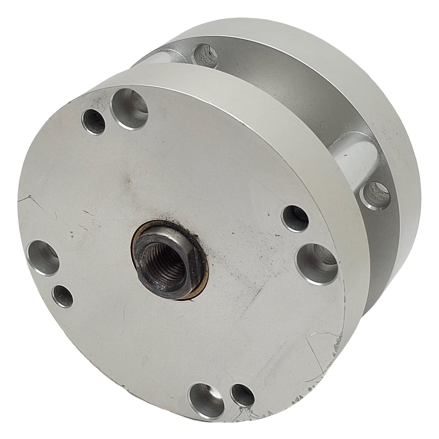 Used Bimba FO-501 FLAT-1 Compact Cylinder ø2-1/2in Bore, 1in Stroke, 1/4in NPT 200psi