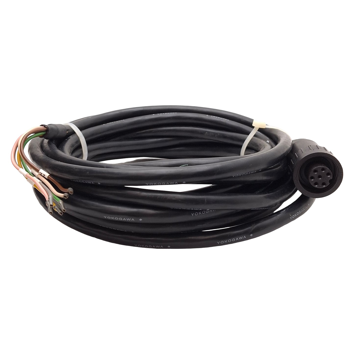 Used Yokogawa WU40-LH05 Conductivity Cell Sensor Cable, 6+PE DIN Female, 5m Long