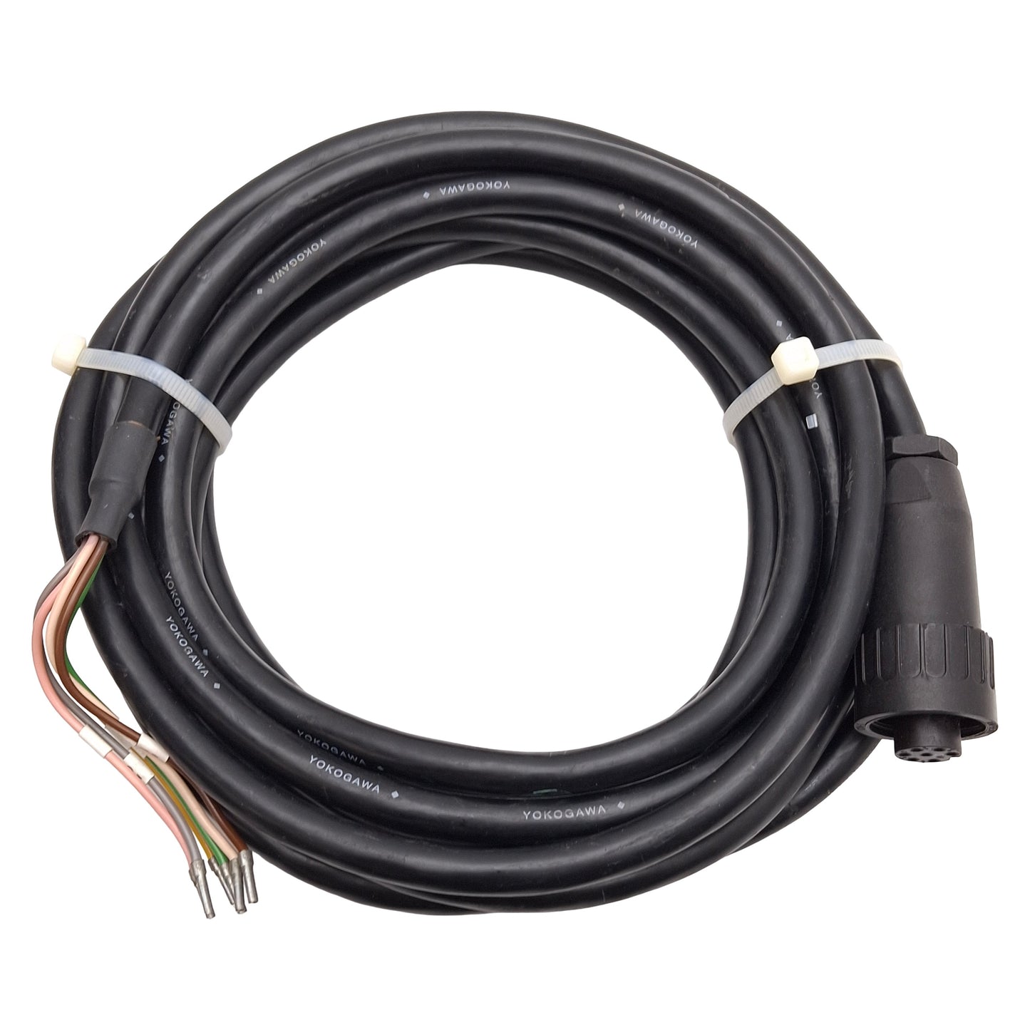 Used Yokogawa WU40-LH05 Conductivity Cell Sensor Cable, 6+PE DIN Female, 5m Long