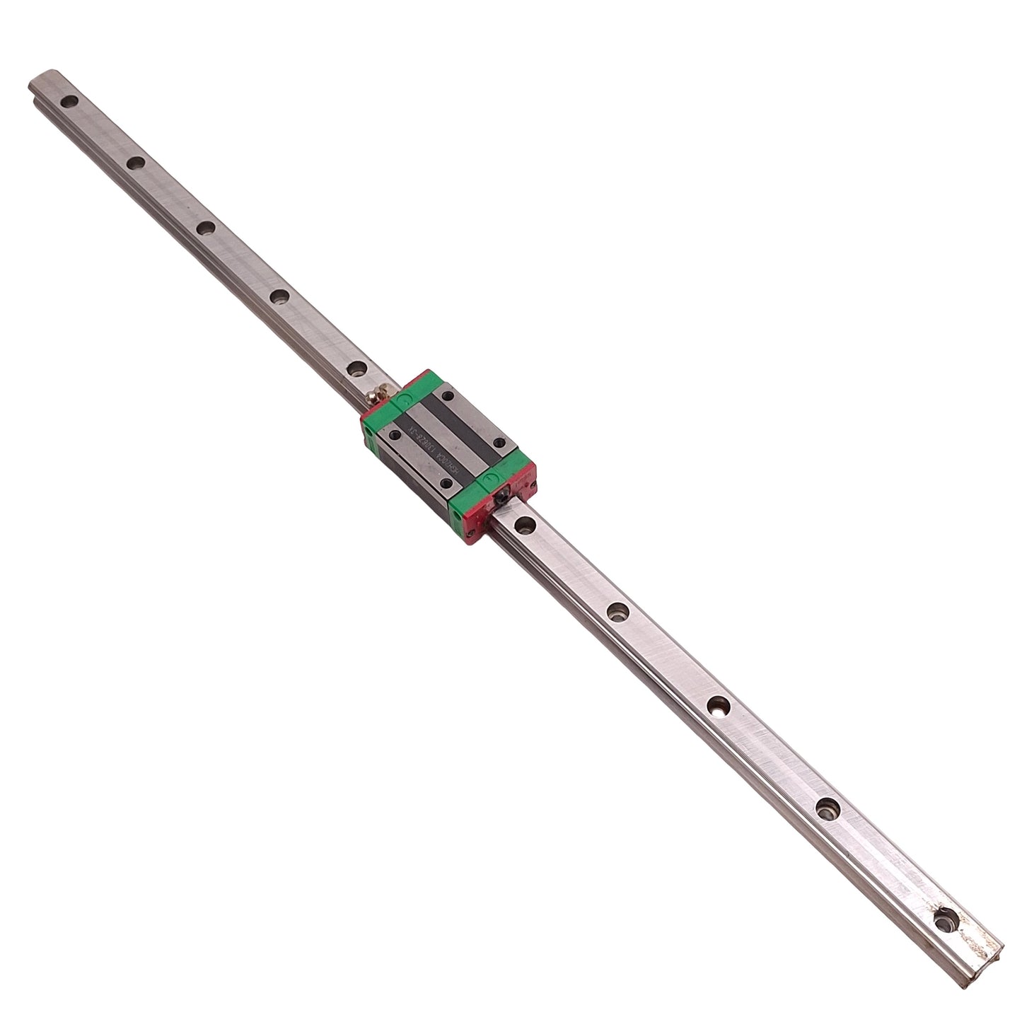 Used Hiwin HGH20CA Ball Bearing Carriage Block Slide on 650mm Linear Guide Rail