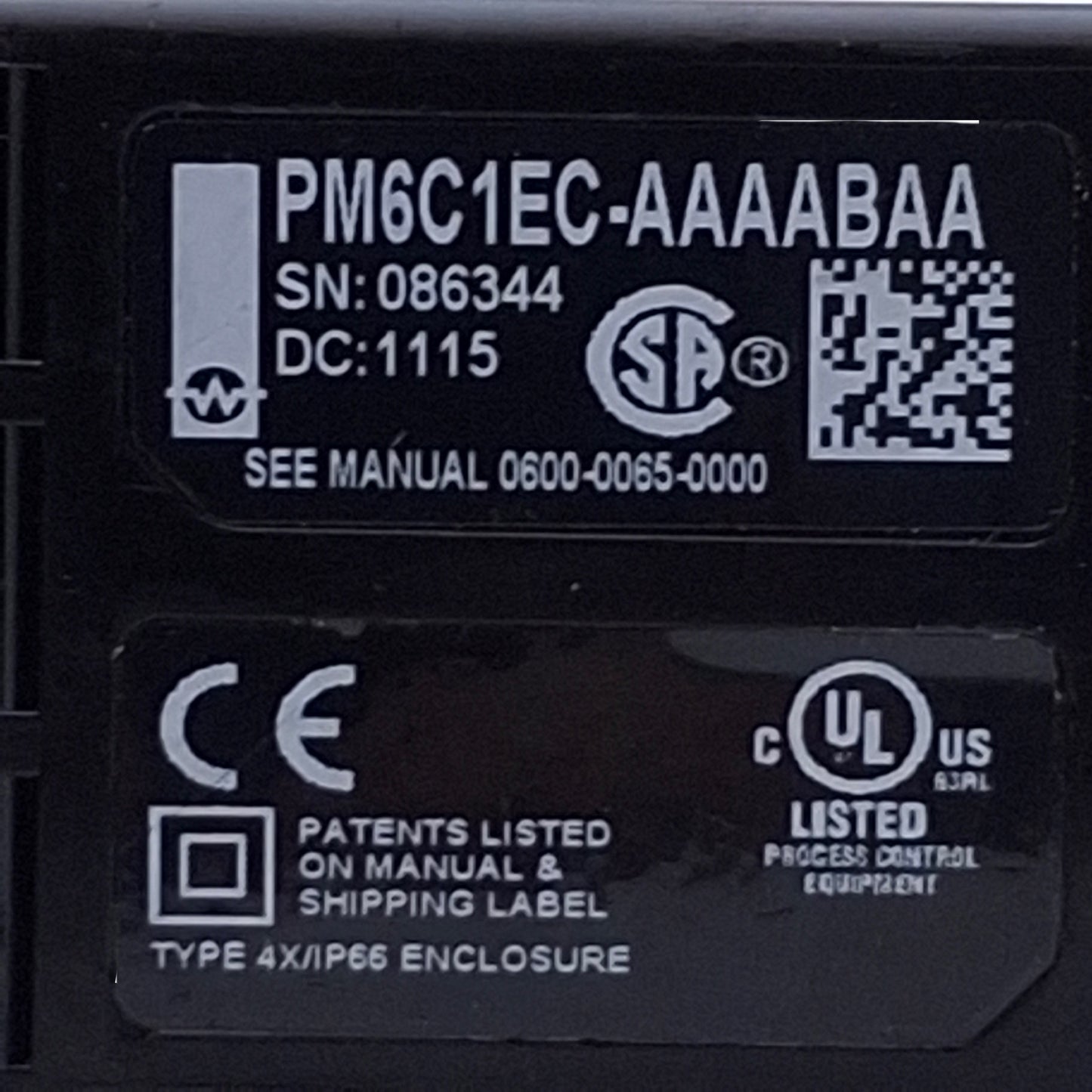 Used Watlow PM6C1EC-AAAABAA Temperature Controller 100-240VAC, Universal Input