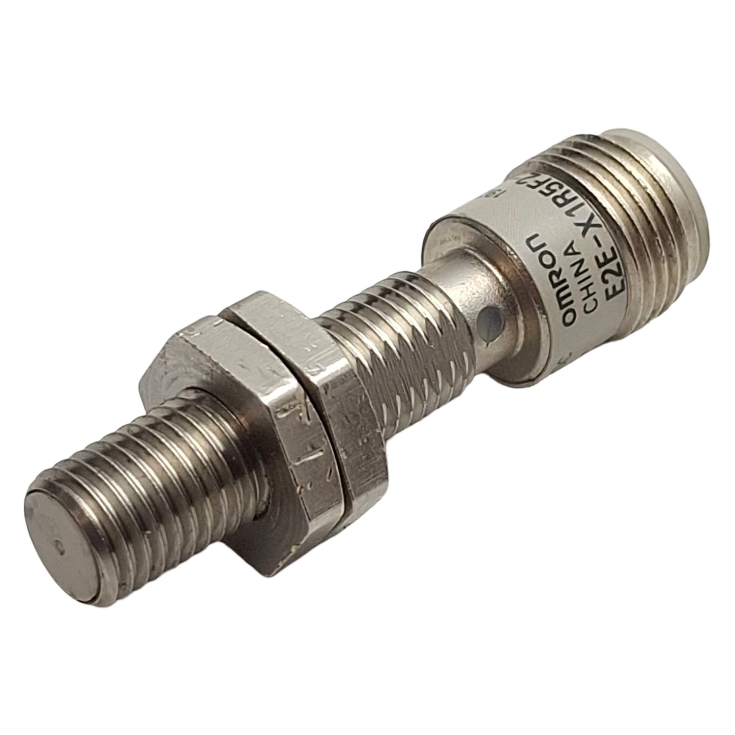 Used Omron E2E-X1R5F2-M1 Proximity Sensor, PNP NC, 1.5mm Range, 12-24VDC, 4-Pin M12