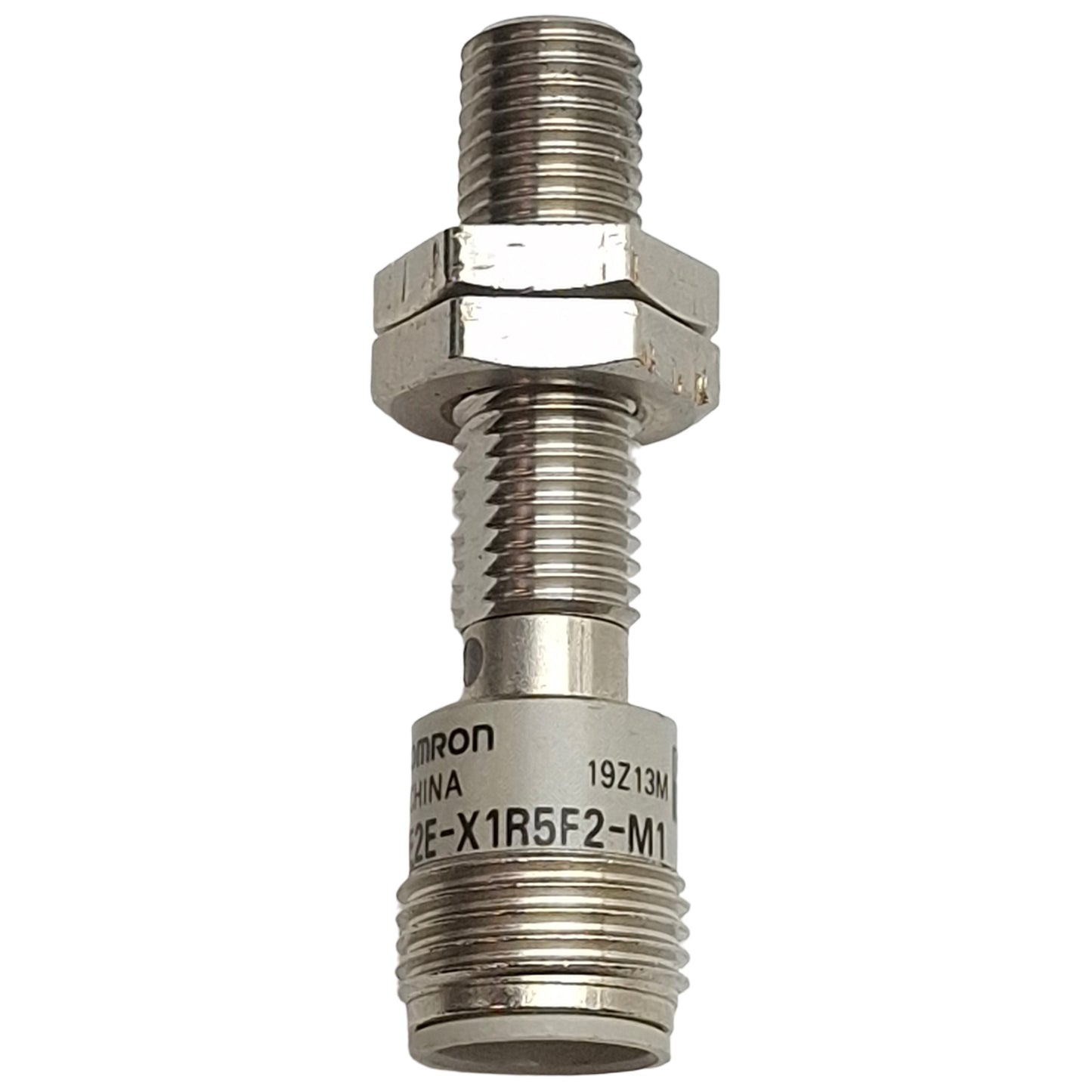 Used Omron E2E-X1R5F2-M1 Proximity Sensor, PNP NC, 1.5mm Range, 12-24VDC, 4-Pin M12