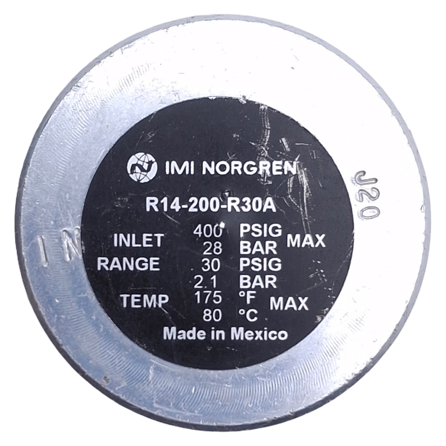Used Norgren R14-200-R30A Nonadjustable Pressure Regulator 1/4" PTF, 400psig Max
