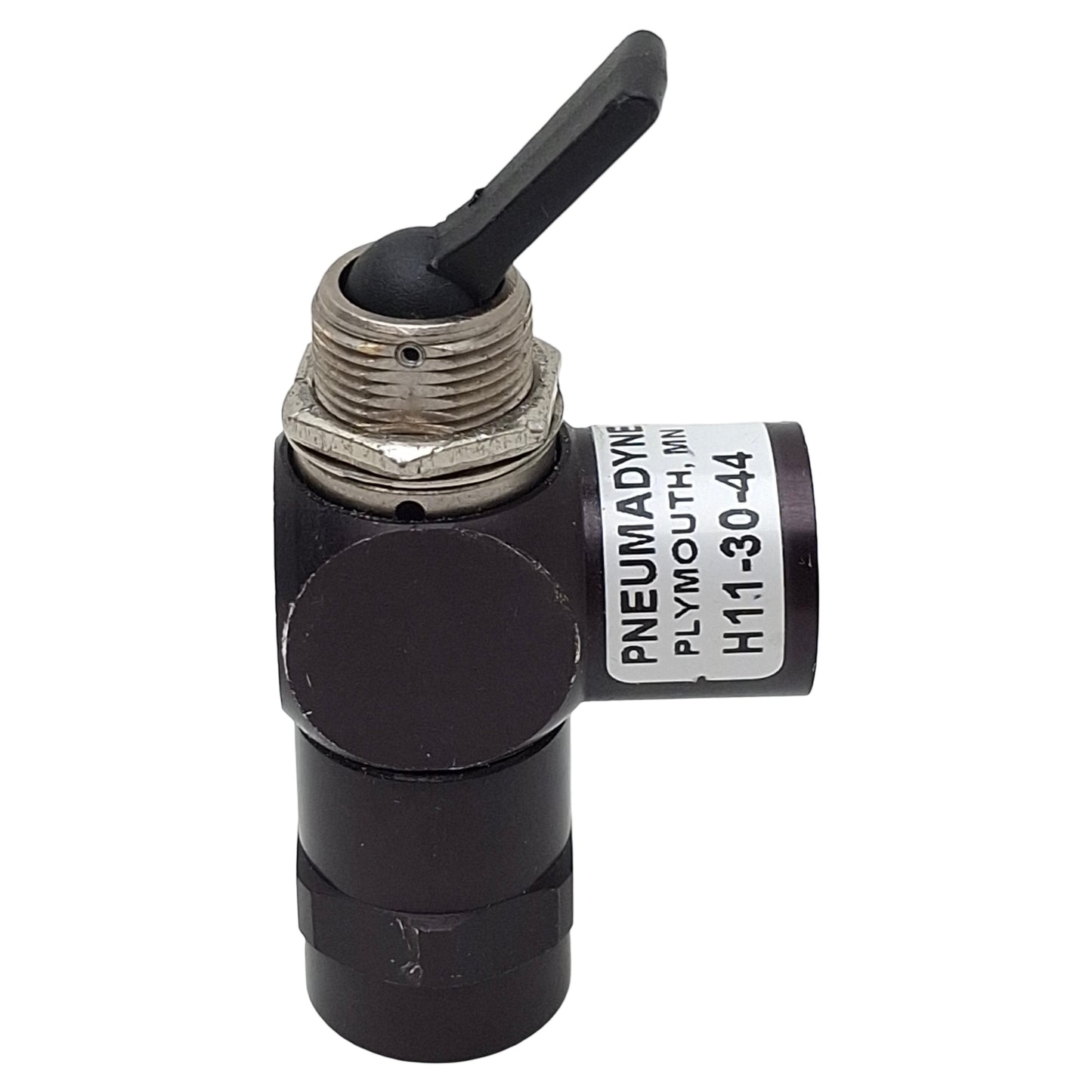 Used Pneumadyne H11-30-44 Manual Air Control Valve, 3-Way 2-Pos, 1/8in NPTF, 125psi