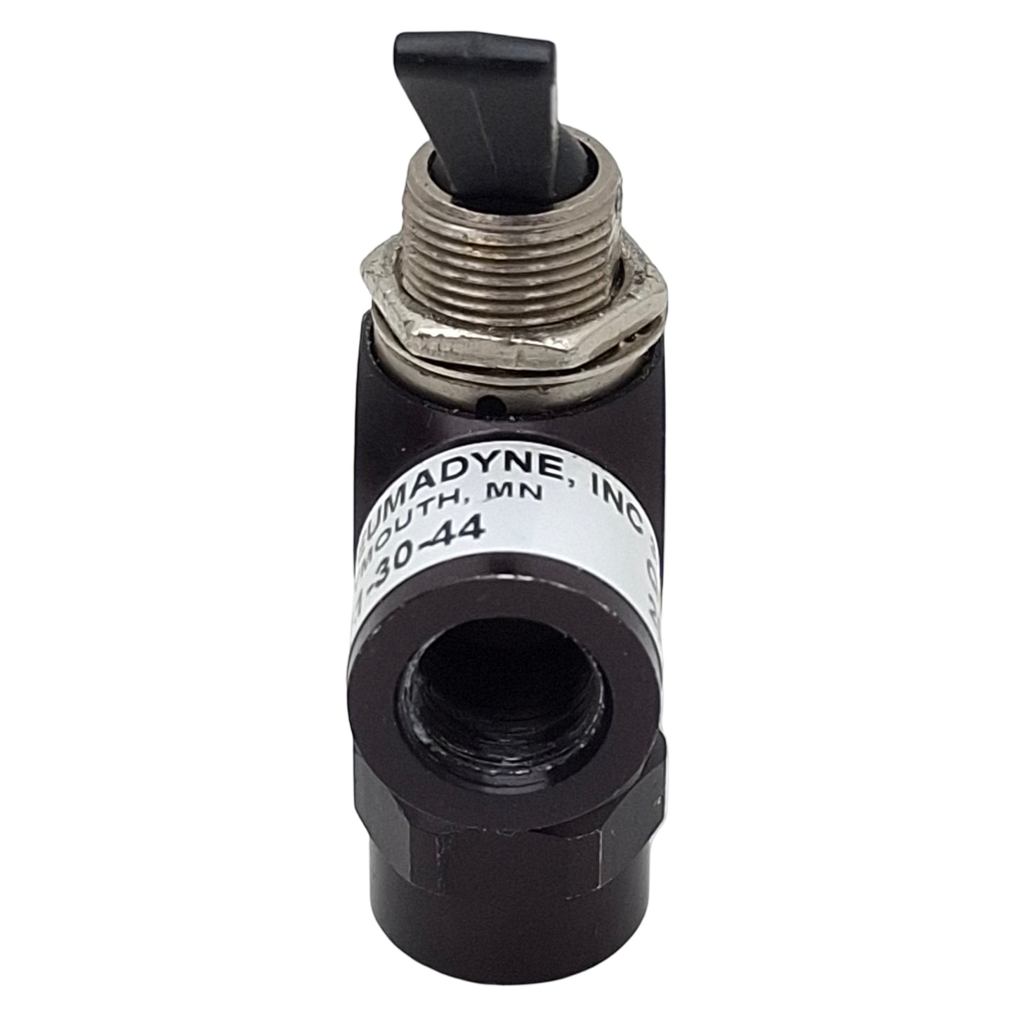 Used Pneumadyne H11-30-44 Manual Air Control Valve, 3-Way 2-Pos, 1/8in NPTF, 125psi
