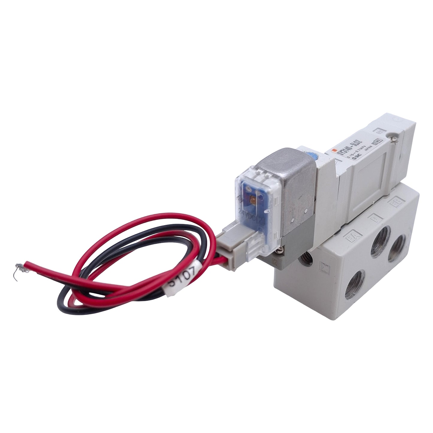 Used SMC SY3140-5LOZ-01T Solenoid Valve, 2-Position 5-Port, 1/8" NPT, 24VDC Coil