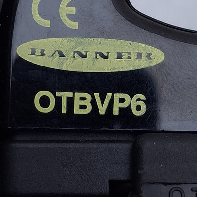Used Banner OTBVP6 Opto-Touch Optical Button, Momentary Action SPDT PNP, 10-30VDC