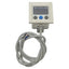 Used SMC ISE40A-M5-T Digital Pressure Switch, PNP, 12-24VDC, -0.1~1.0MPa 5-Wire Leads