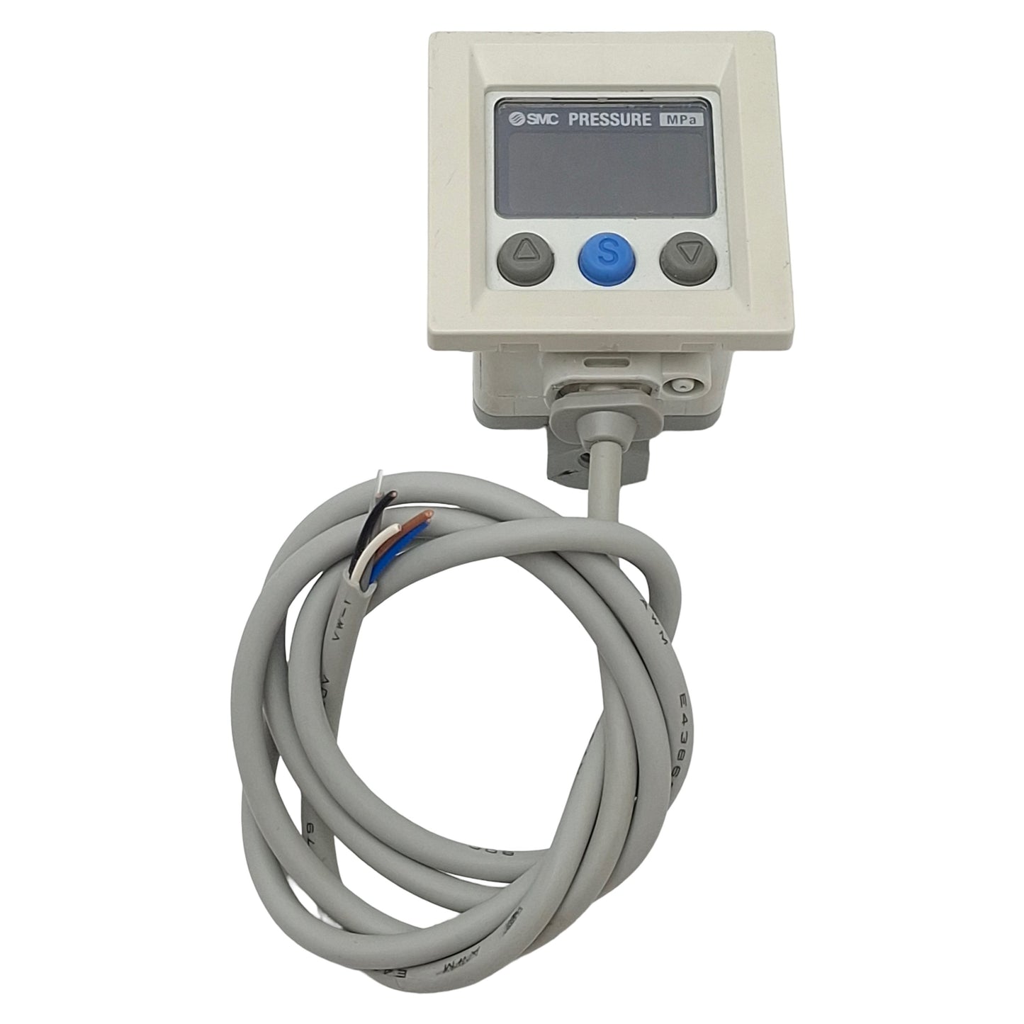 Used SMC ISE40A-M5-T Digital Pressure Switch, PNP, 12-24VDC, -0.1~1.0MPa 5-Wire Leads