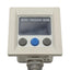 Used SMC ISE40A-M5-T Digital Pressure Switch, PNP, 12-24VDC, -0.1~1.0MPa 5-Wire Leads