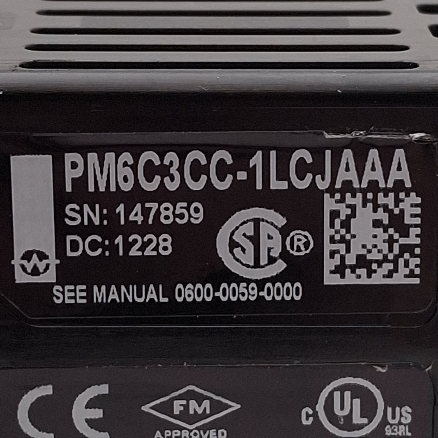 Used Watlow PM6C3CC-1LCJAAA EZ-ZONE PM Limit Controller, 24VAC/15-36VDC, 1/16 DIN