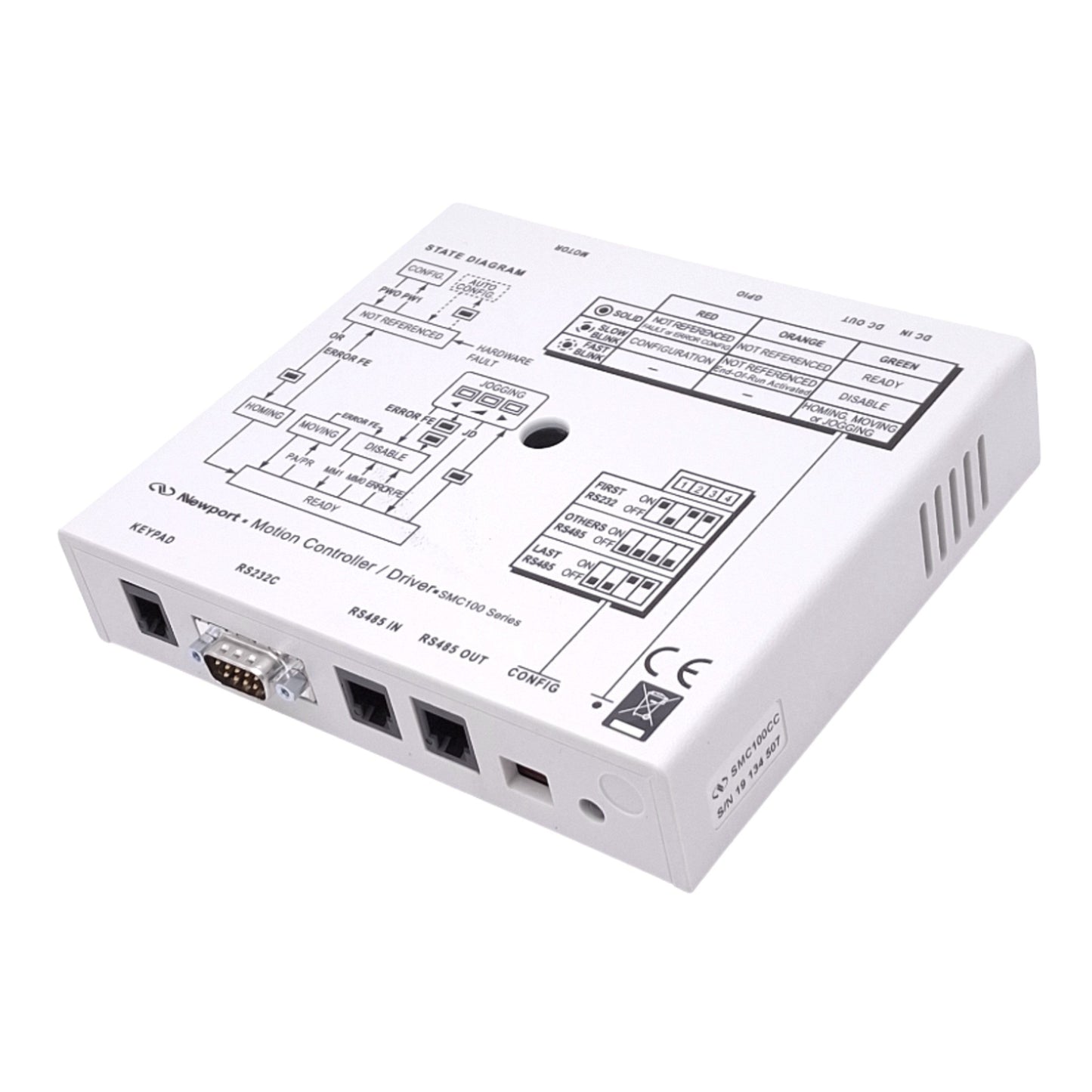 Used Newport SMC100CC Motion Controller/Driver for DC Servo Motor, 48VDC 1.5A Out