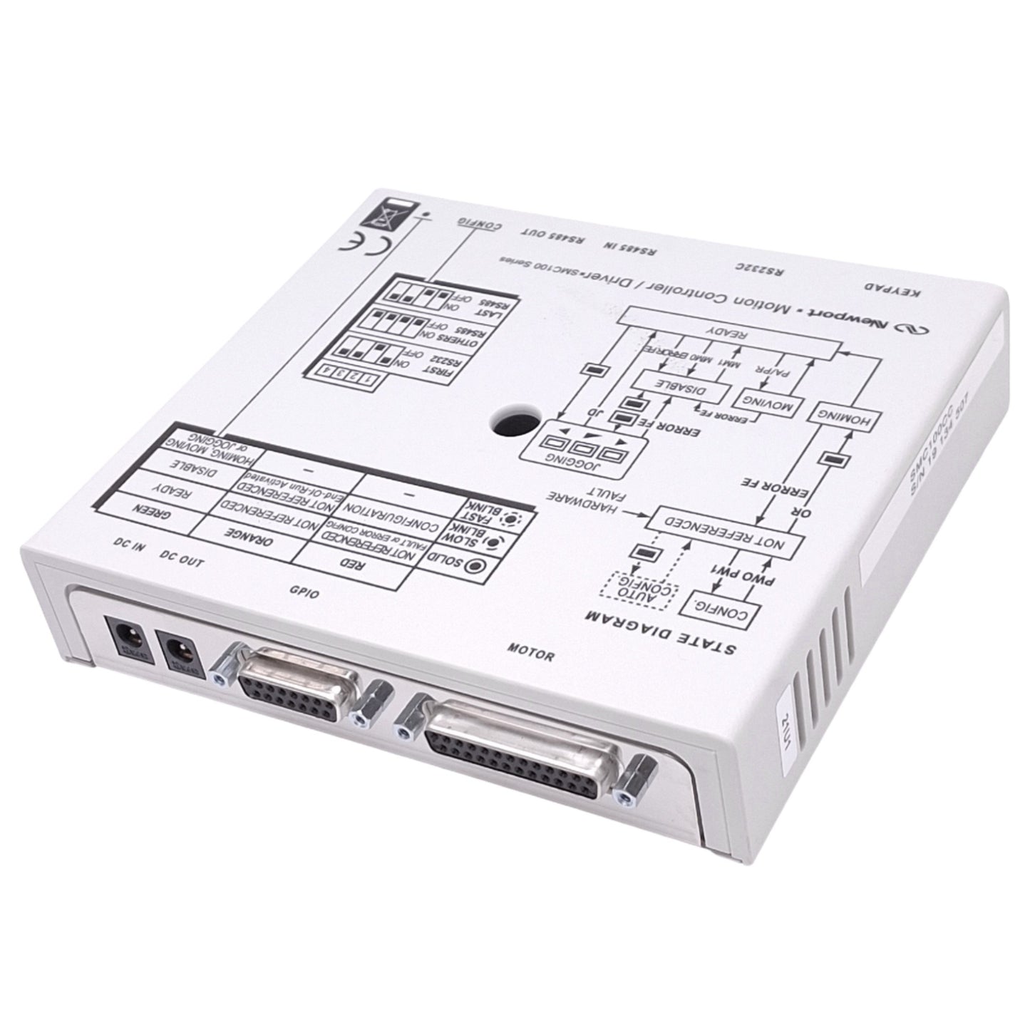 Used Newport SMC100CC Motion Controller/Driver for DC Servo Motor, 48VDC 1.5A Out