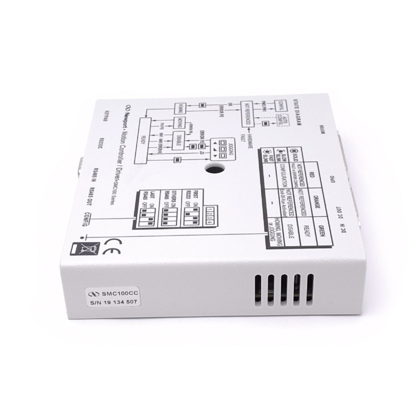 Used Newport SMC100CC Motion Controller/Driver for DC Servo Motor, 48VDC 1.5A Out