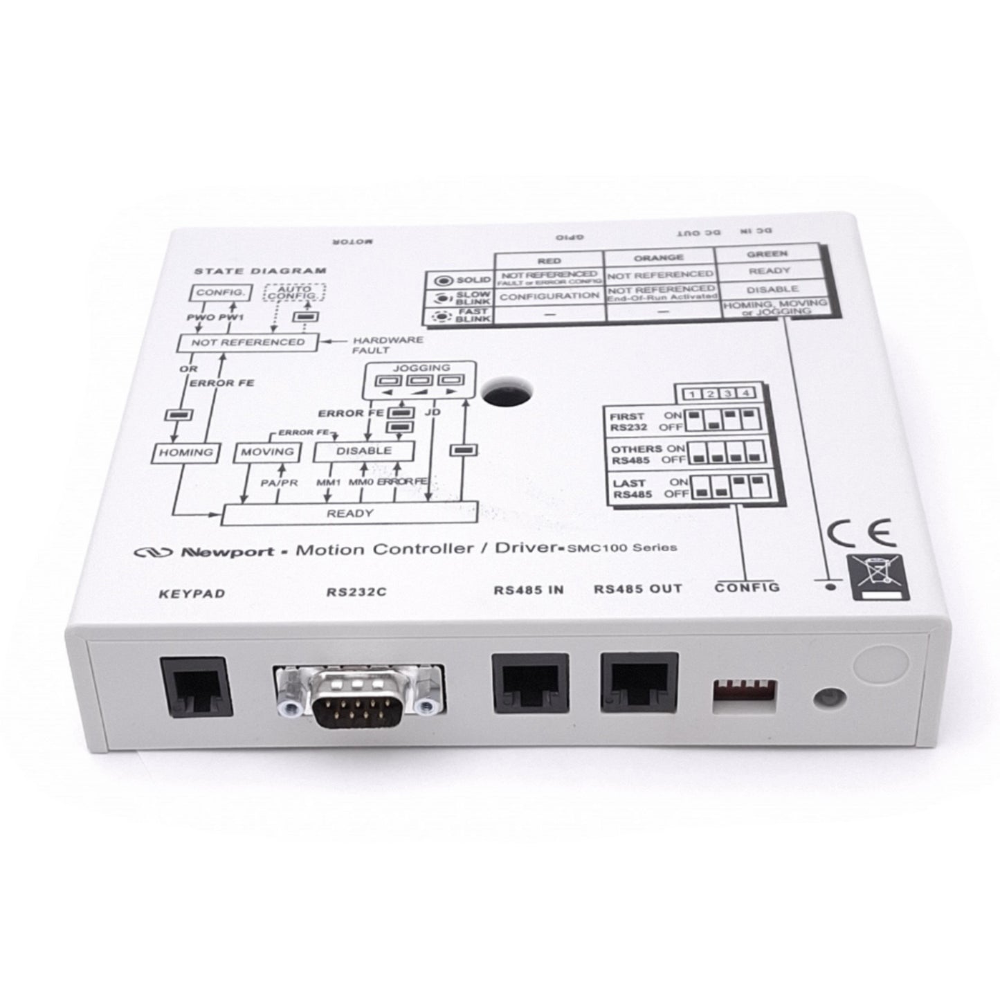 Used Newport SMC100CC Motion Controller/Driver for DC Servo Motor, 48VDC 1.5A Out