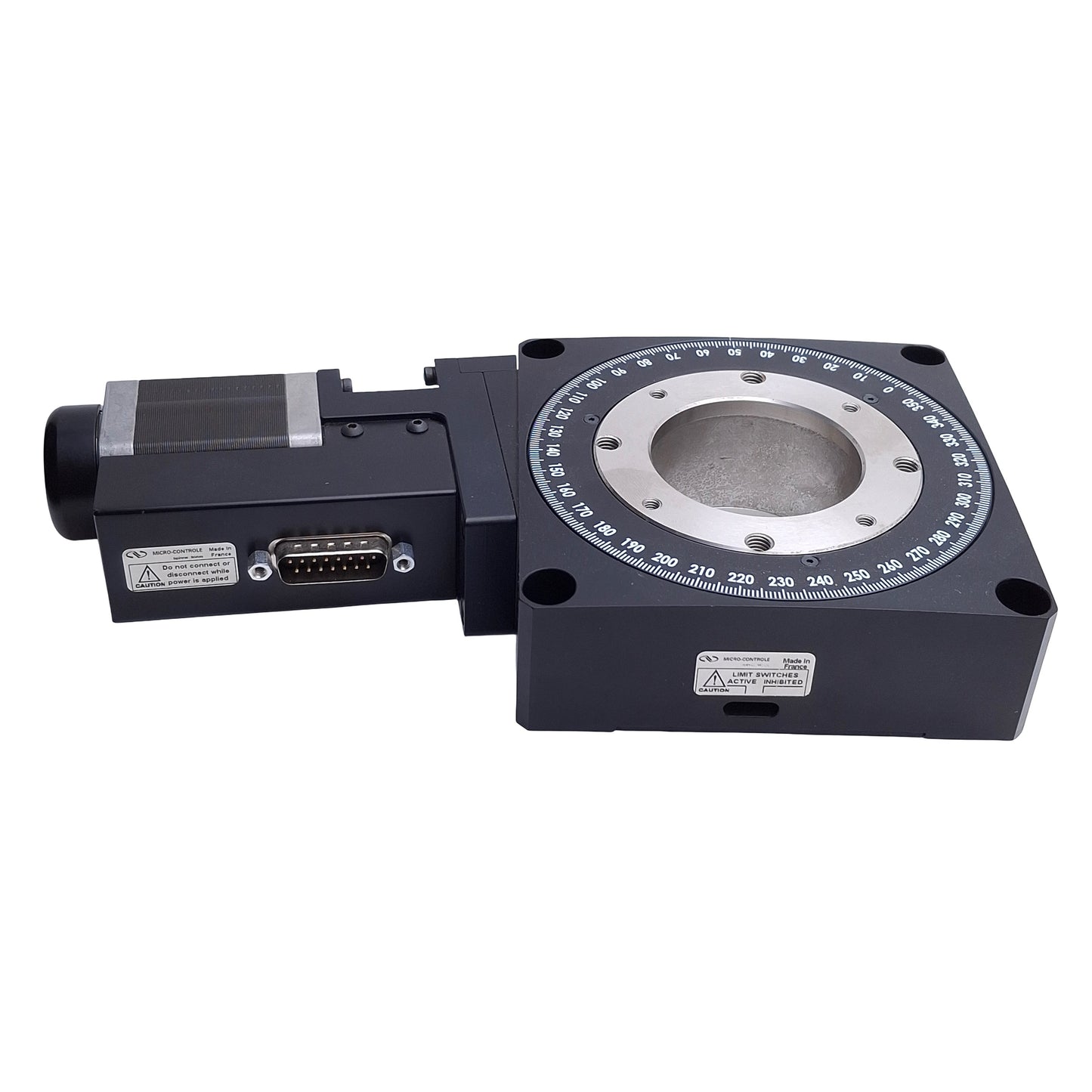 Used Newport URS100BPP Motorized Rotation Stage, 360° Cont., 300N Capacity, 40°/s Max