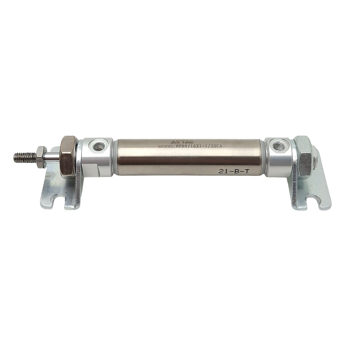 Used Airtac NPB9/16X1-1/2SCA Pneumatic Cylinder, ø9/16in Bore, 1-1/2in Stroke, #10-32