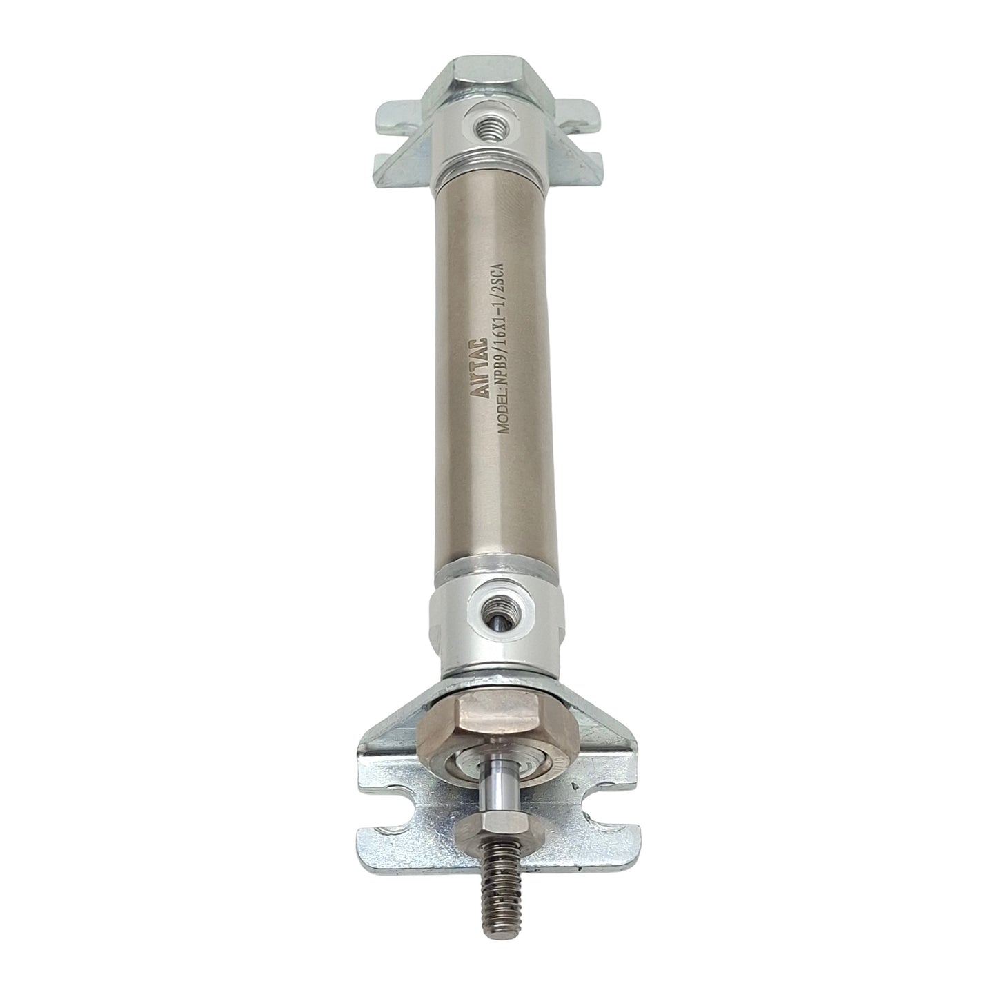 Used Airtac NPB9/16X1-1/2SCA Pneumatic Cylinder, ø9/16in Bore, 1-1/2in Stroke, #10-32