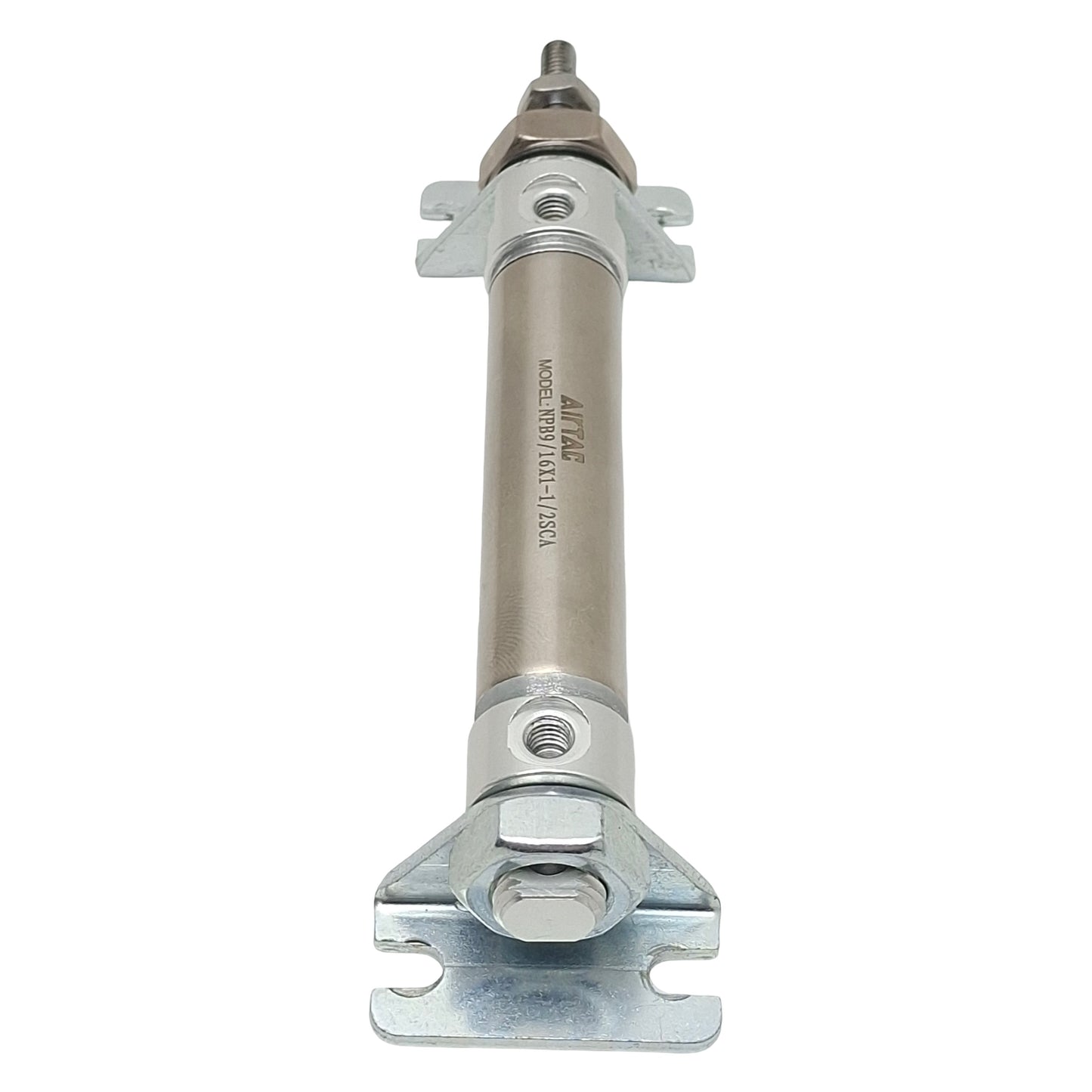 Used Airtac NPB9/16X1-1/2SCA Pneumatic Cylinder, ø9/16in Bore, 1-1/2in Stroke, #10-32