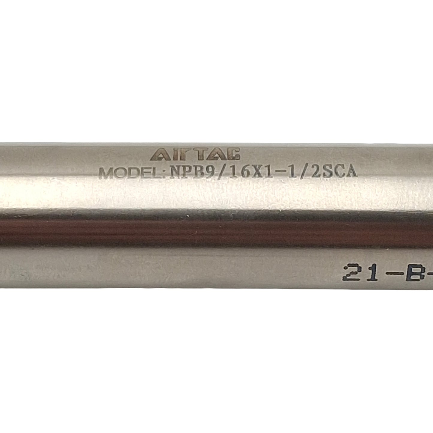 Used Airtac NPB9/16X1-1/2SCA Pneumatic Cylinder, ø9/16in Bore, 1-1/2in Stroke, #10-32