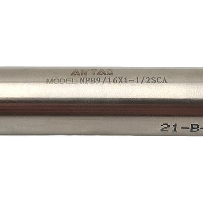 Used Airtac NPB9/16X1-1/2SCA Pneumatic Cylinder, ø9/16in Bore, 1-1/2in Stroke, #10-32