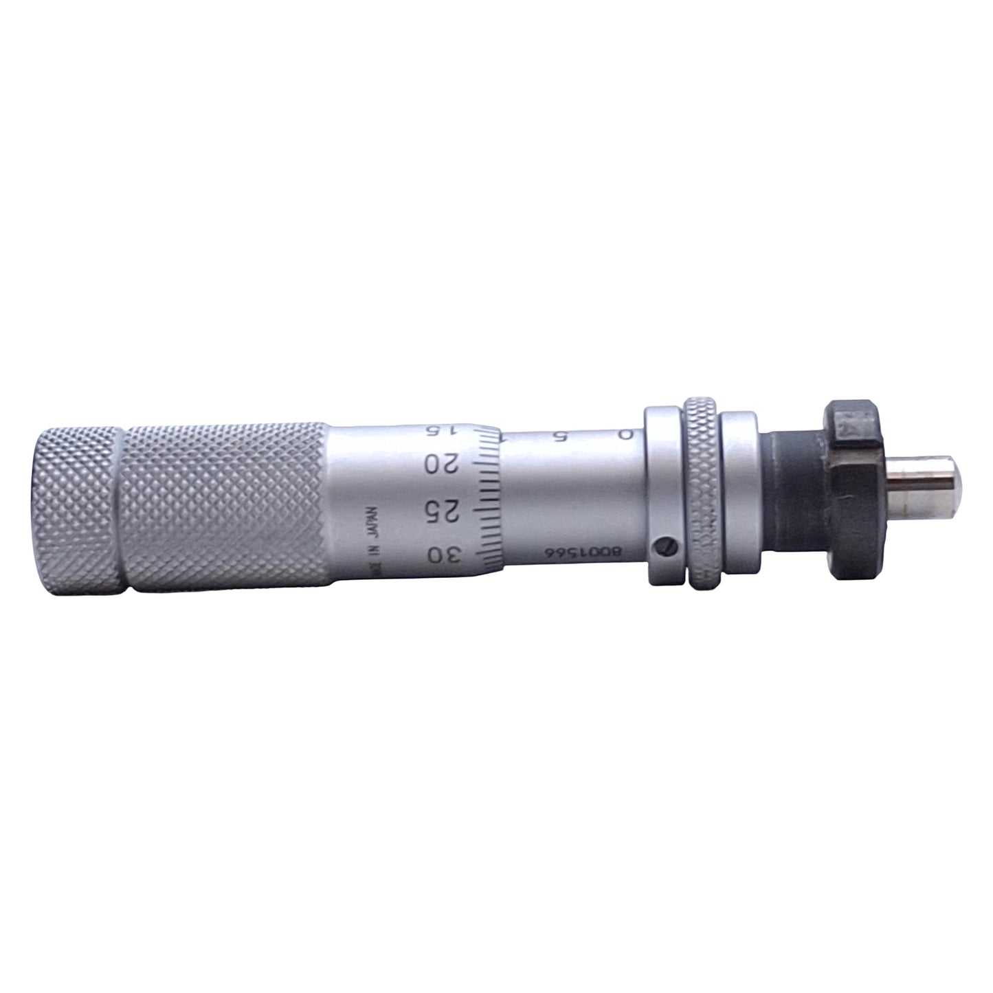 Used Mitutoyo 148-854 Micrometer Head w/Clamp Nut 0-13mm Range, 0.01mm Grad