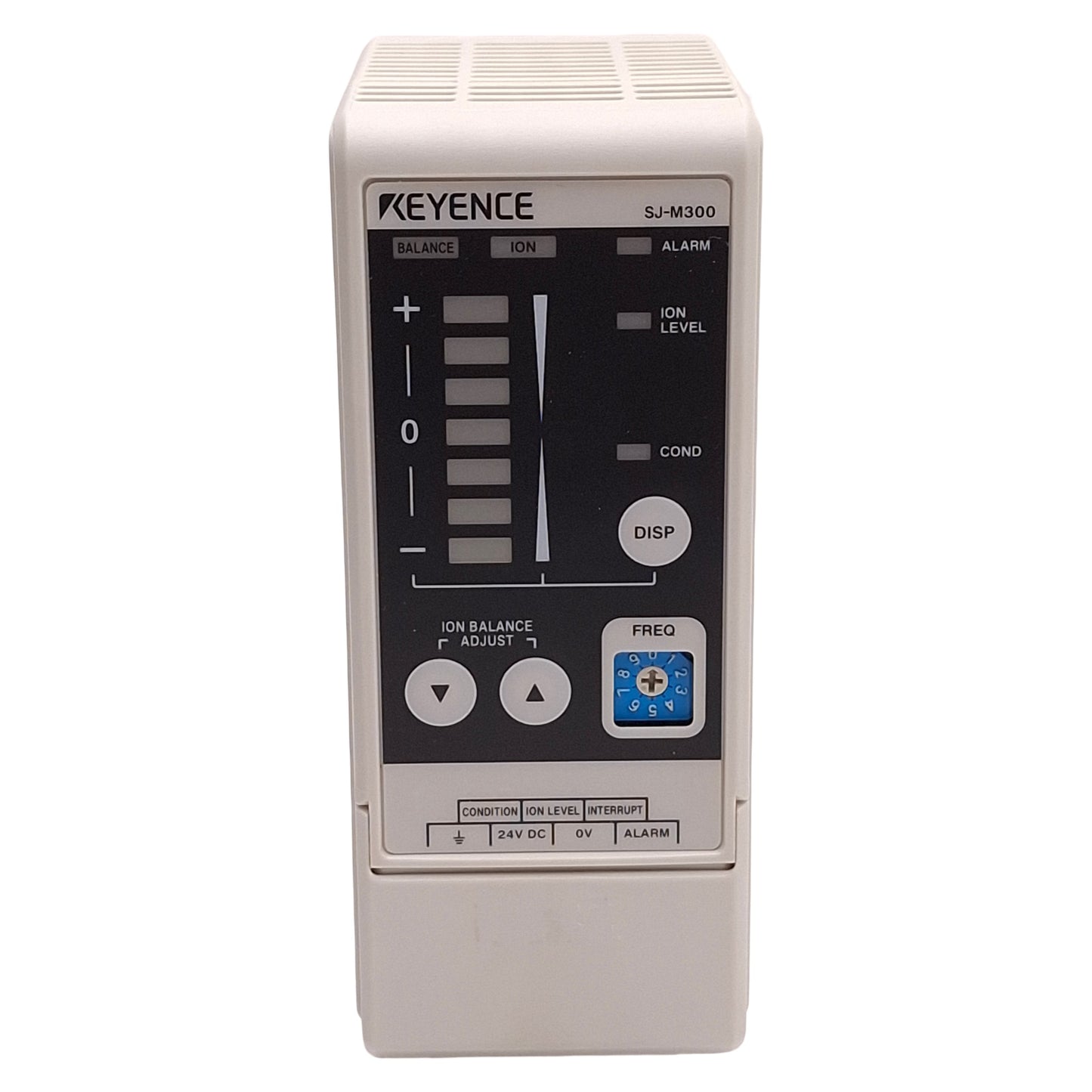 Used Keyence SJ-M300 Spot Type Amplifier Unit For Micro Static Eliminator, 24VDC