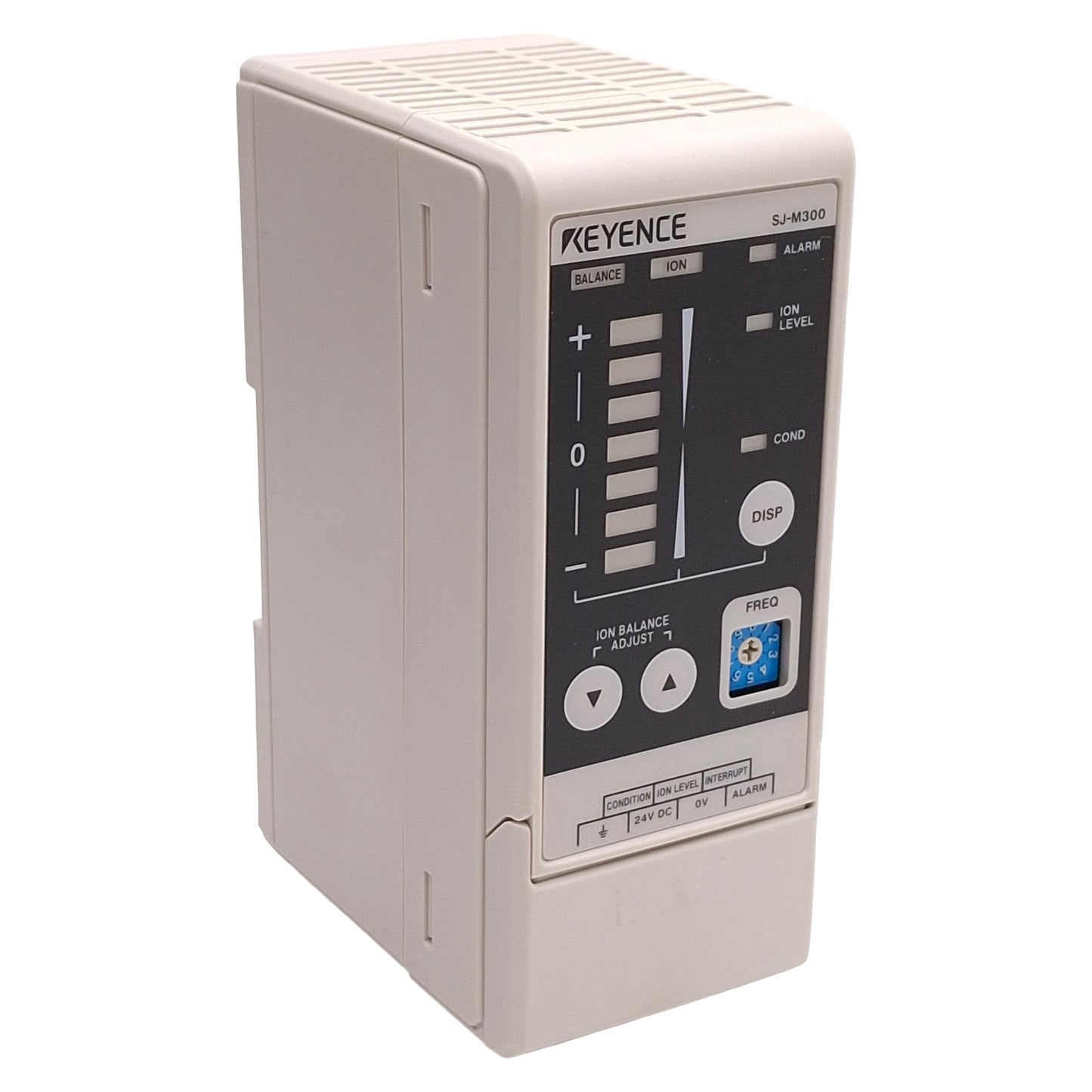 Used Keyence SJ-M300 Spot Type Amplifier Unit For Micro Static Eliminator, 24VDC