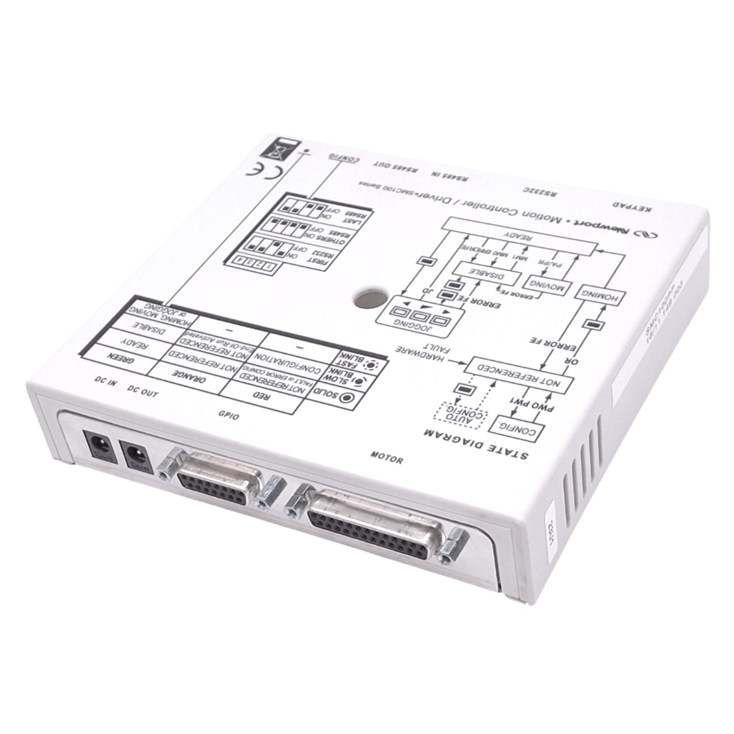 Used Newport SMC100PP Motion Controller/Driver for Stepper Motor, 48VDC 1.1A Out