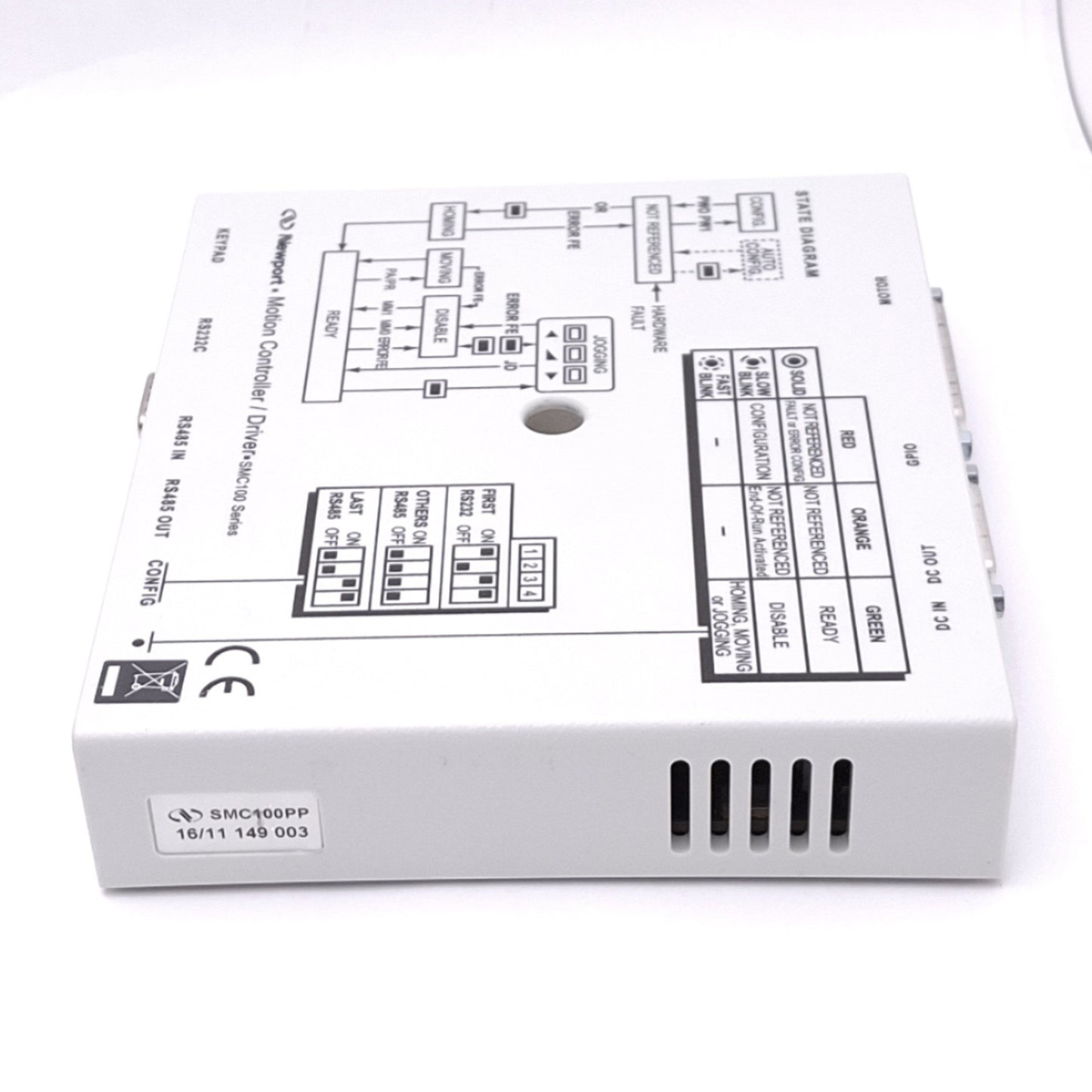Used Newport SMC100PP Motion Controller/Driver for Stepper Motor, 48VDC 1.1A Out