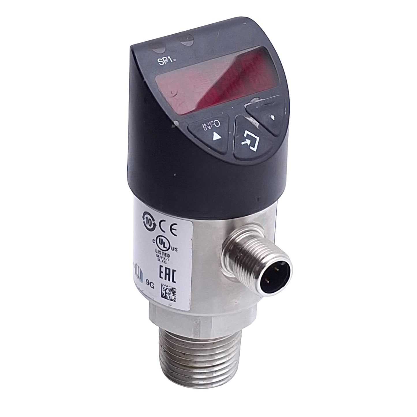 Used Wika PSD-4 Electronic Pressure Switch w/Display 0-500psi, 15-35VDC, 4-20mA Out