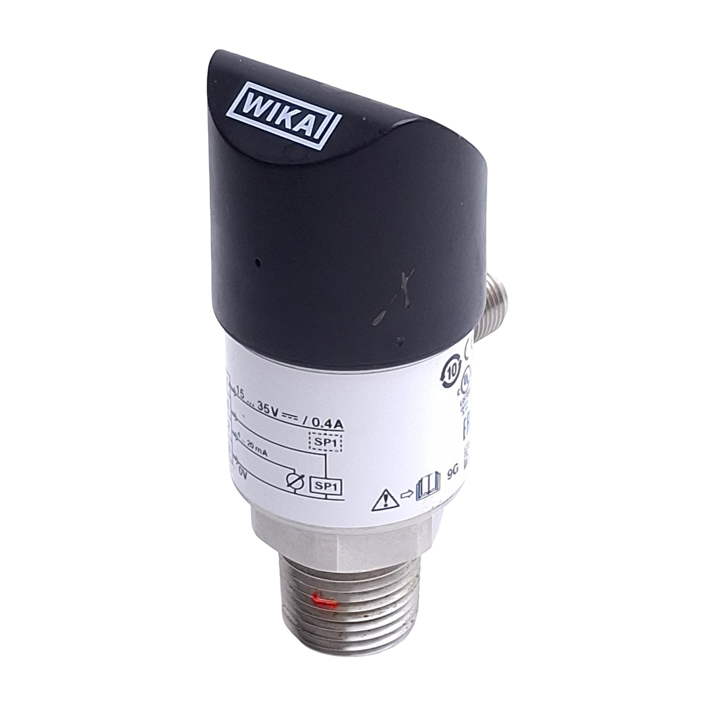 Used Wika PSD-4 Electronic Pressure Switch w/Display 0-500psi, 15-35VDC, 4-20mA Out