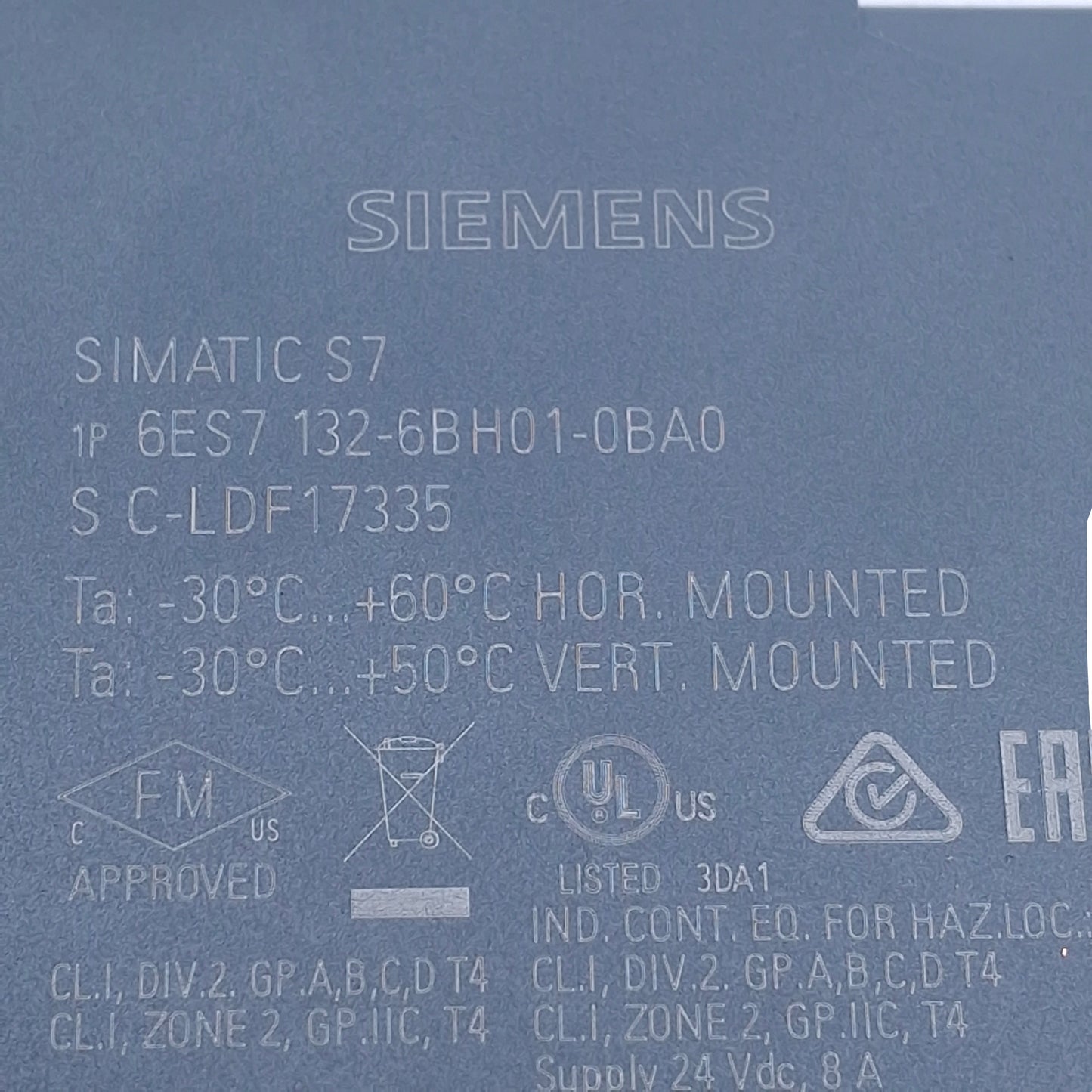 Used Siemens 6ES7132-6BH01-0BA0 Digital Output Module For Simatic ET 200SP, 24VDC