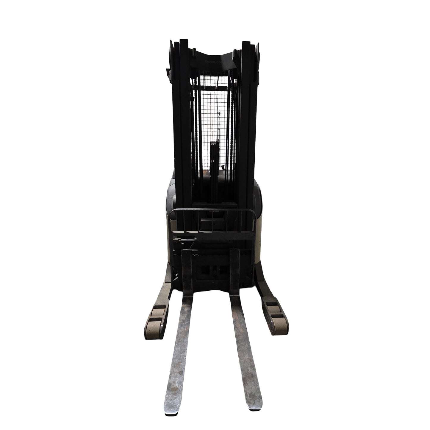 Used Crown RR5220-45 Narrow Aisle Reach Truck W/ Sideshift 4500Lbs Cap 210" Lift 36V