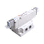 Used SMC VQZ3450B-5L1-X568 Solenoid Valve, 5/3-Way, 0.15-0.7MPa, 24VDC Coil Voltage