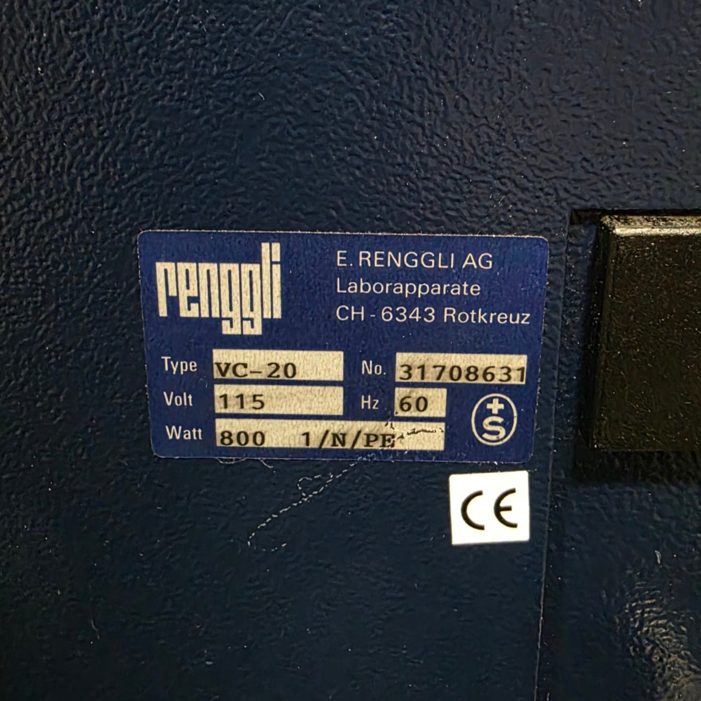 Used Salvis Lab Renggli VC-20 Vacucenter Vacuum Drying Oven 20L Amb+5° To 200°C 120V