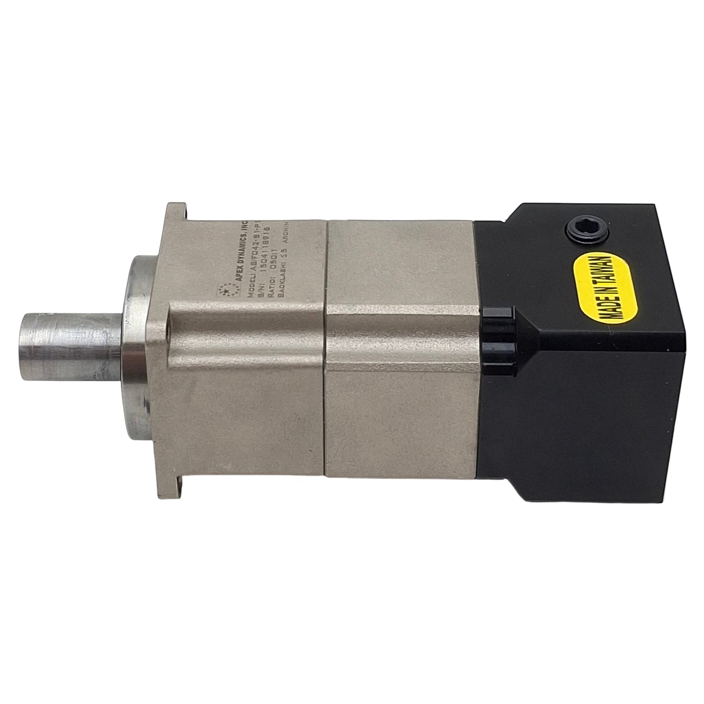 Used Apex Dynamics AB/F042-S1-P1 Planetary Gearbox, 2-Stage 50:1 Ratio, 22Nm, 5000rpm